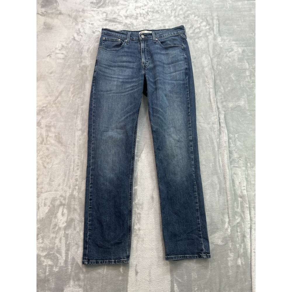 Levis Strauss Signature Jeans Mens Sz 32x34 Blue Athletic Straight Stretch Denim